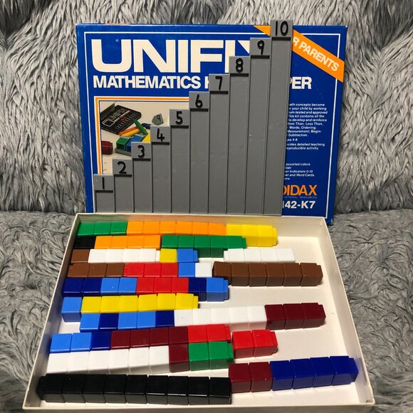Unifix Mathematics Home Helper Didax N42-K7 Homeschool Education Cubes VTG - Picture 5 of 5